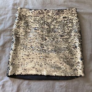 H&M sequin mini skirt
